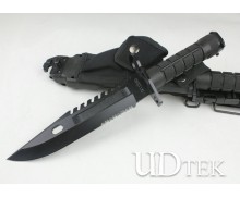 Black Version Stainless Steel Knife bayonet with Color Box Packing UDTEK01184 